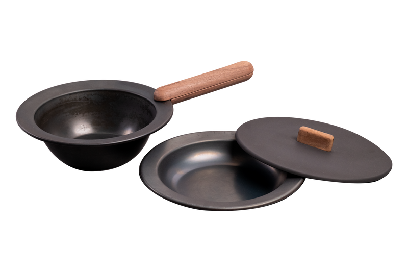 フライパンジュウ M+深型(M)+専用フタ(M) ハンドルセット|【公式通販 フライパンジュウ M+深型(M)+専用フタ(M) ハンドルセット|【公式通販