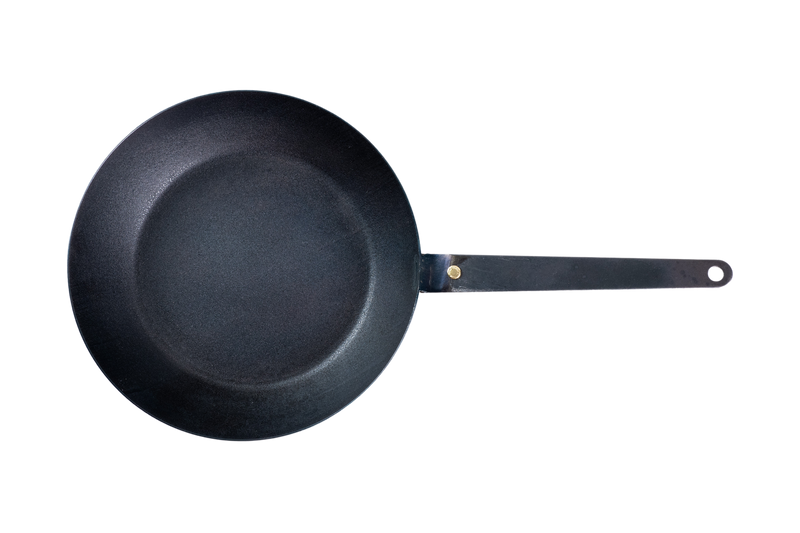 Iron frying pan with integrated handle (99.9% pure iron So-Wal)